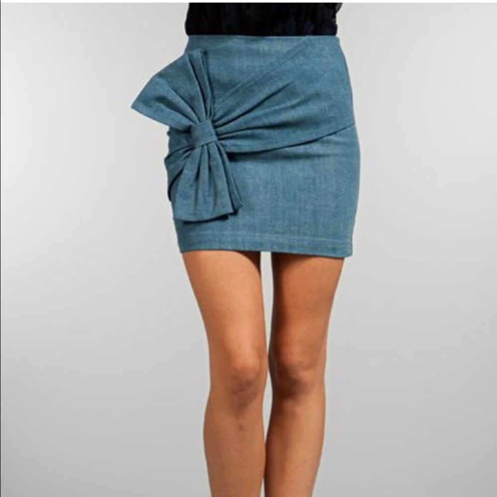 Grey Ant Bow Skirt S NWOT